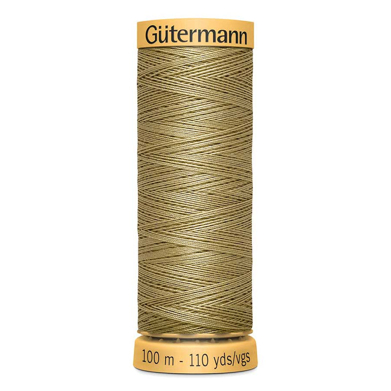Dark Khaki Gutermann 100% Natural Cotton Sewing Thread 100mt - 0826 - Sewing Threads