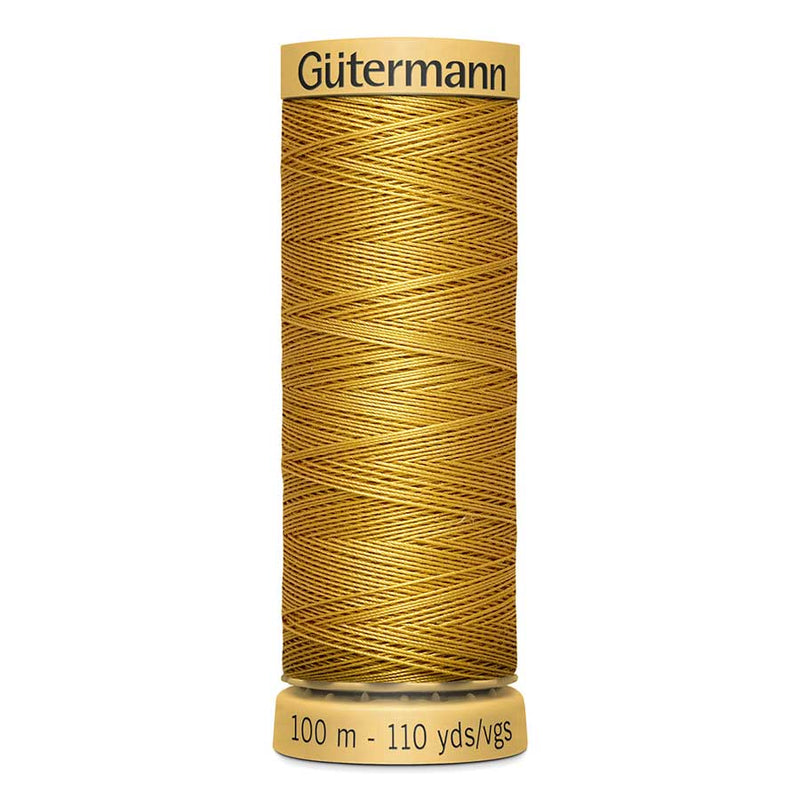 Dark Goldenrod Gutermann 100% Natural Cotton Sewing Thread 100mt - 0847 - Sewing Threads