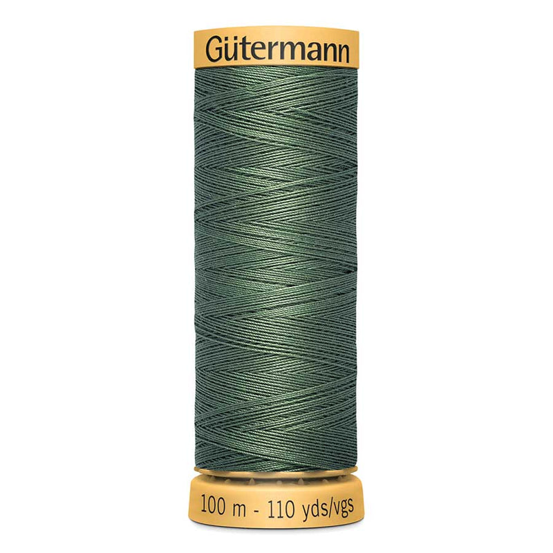 Dark Slate Gray Gutermann 100% Natural Cotton Sewing Thread 100mt - 8724 - Sewing Threads