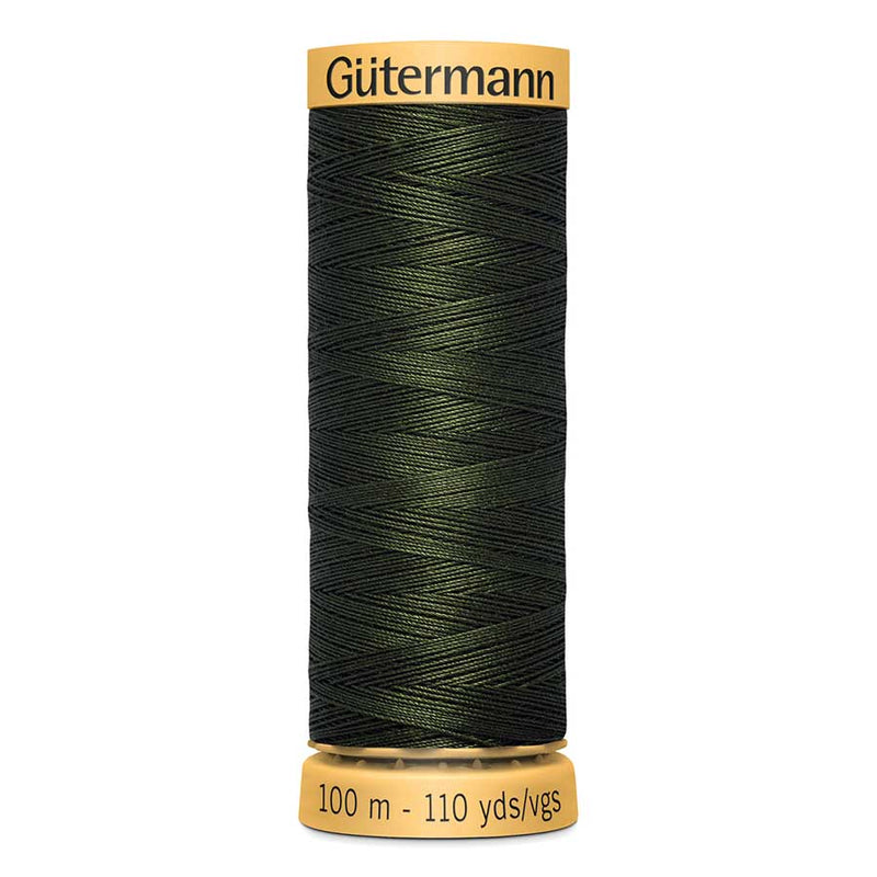 Dark Slate Gray Gutermann 100% Natural Cotton Sewing Thread 100mt - 9623 - Sewing Threads