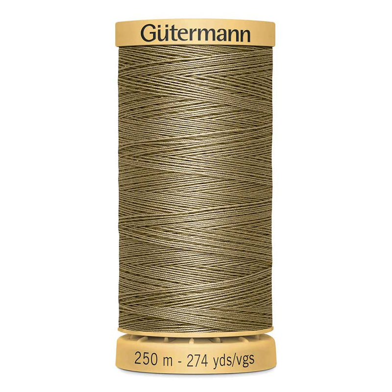 Dim Gray Gutermann 100% Natural Cotton Sewing Thread 250mt - 1015 - Light Donkey Sewing Threads