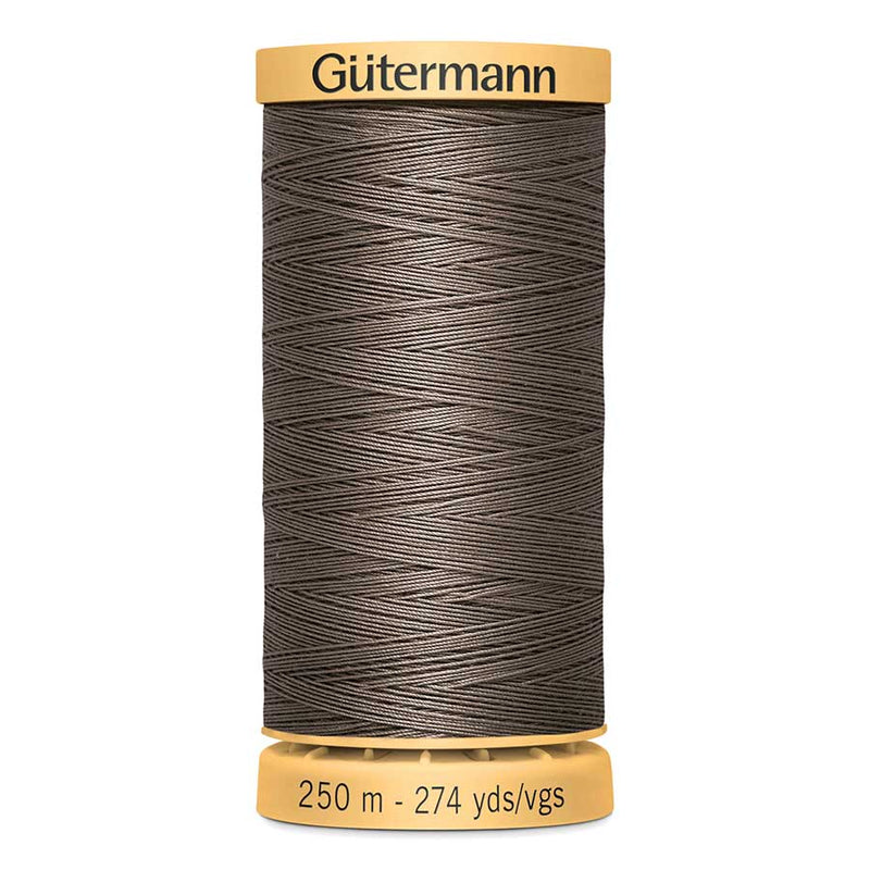 Dark Slate Gray Gutermann 100% Natural Cotton Sewing Thread 250mt - 1225 - Taupe Sewing Threads