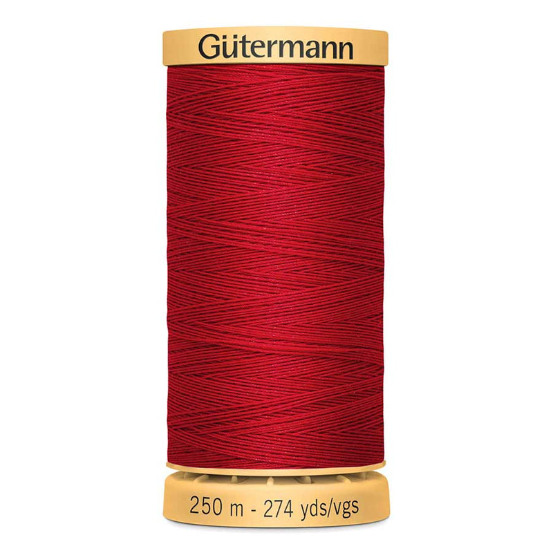 Brown Gutermann 100% Natural Cotton Sewing Thread 250mt - 2074 - Red Sewing Threads