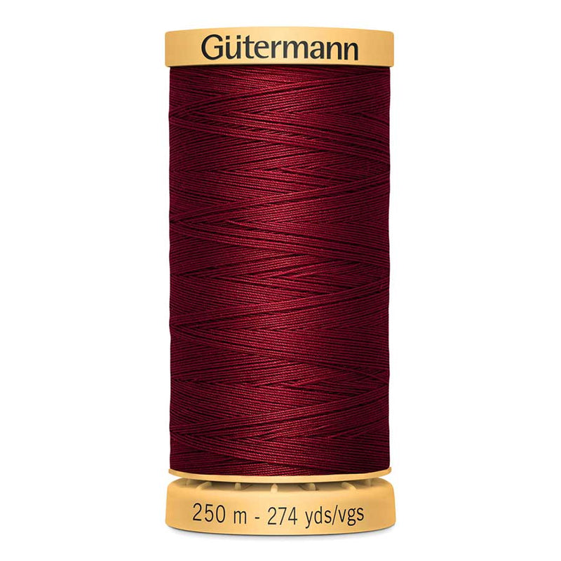 Dark Red Gutermann 100% Natural Cotton Sewing Thread 250mt - 2433 - Raspberry Sewing Threads