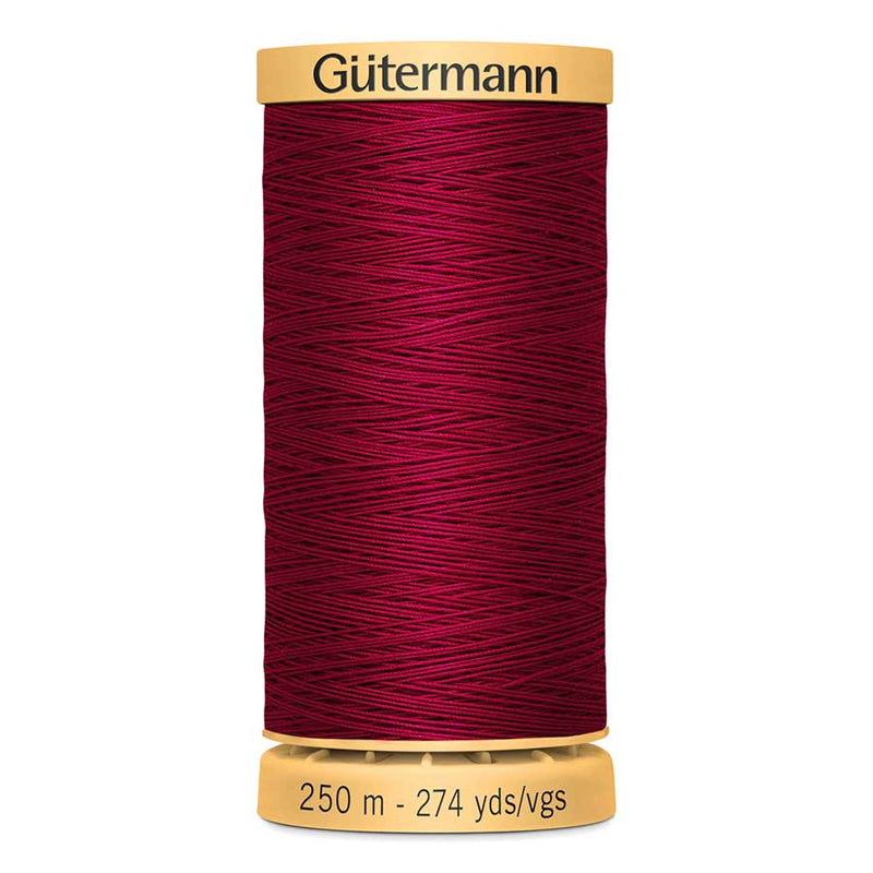 Dark Red Gutermann 100% Natural Cotton Sewing Thread 250mt - 2653 - Sewing Threads