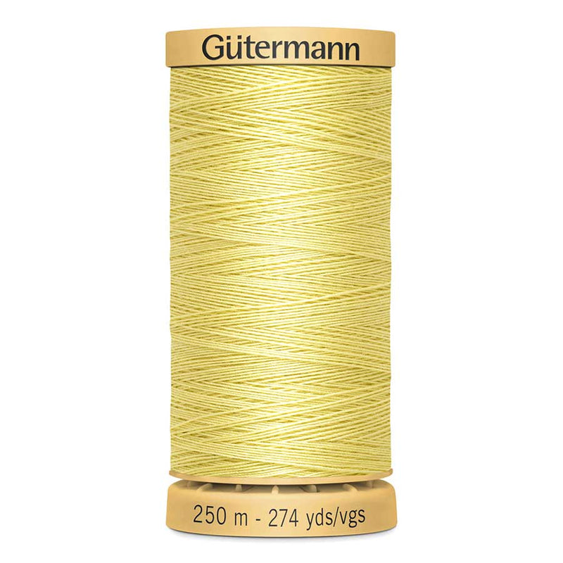 Light Goldenrod Gutermann 100% Natural Cotton Sewing Thread 250mt - 349 - Sewing Threads