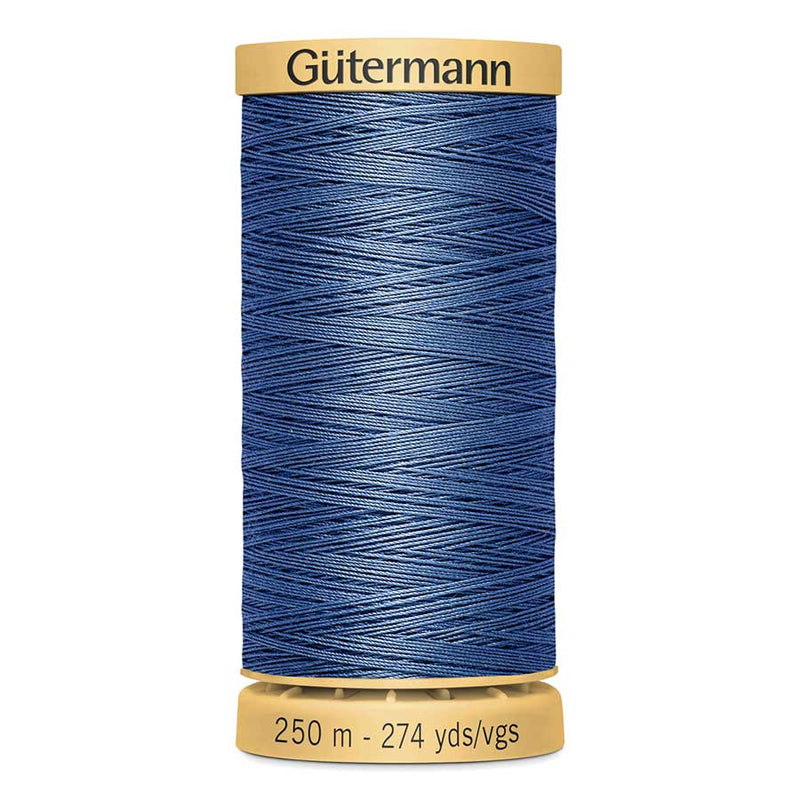Dark Slate Blue Gutermann 100% Natural Cotton Sewing Thread 250mt - 5624 - Indigo Blue Sewing Threads