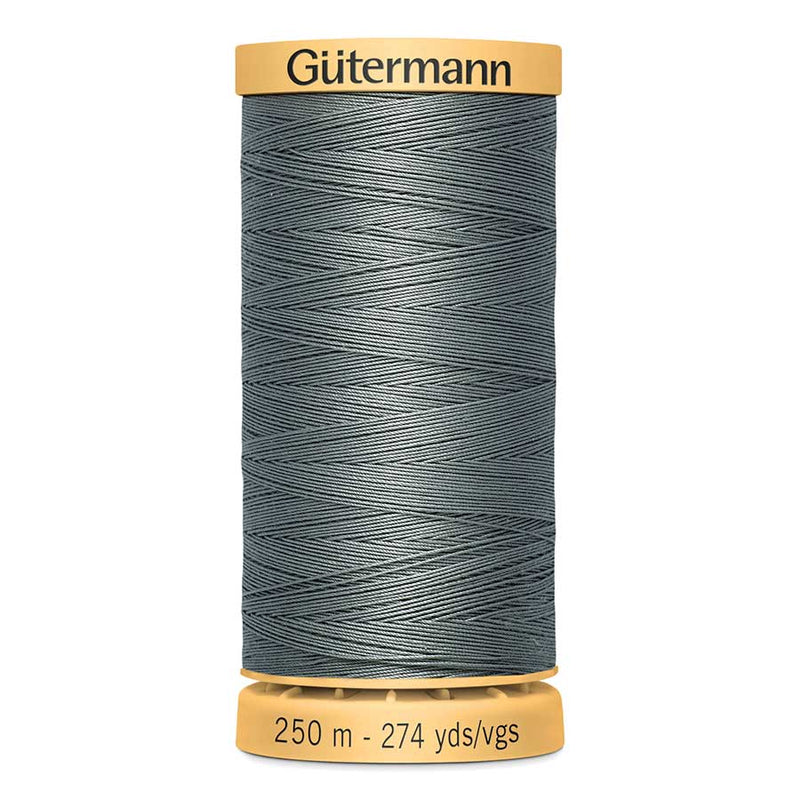 Gutermann 100 Natural Cotton Sewing Thread 250mt 5705 Stormy Grey