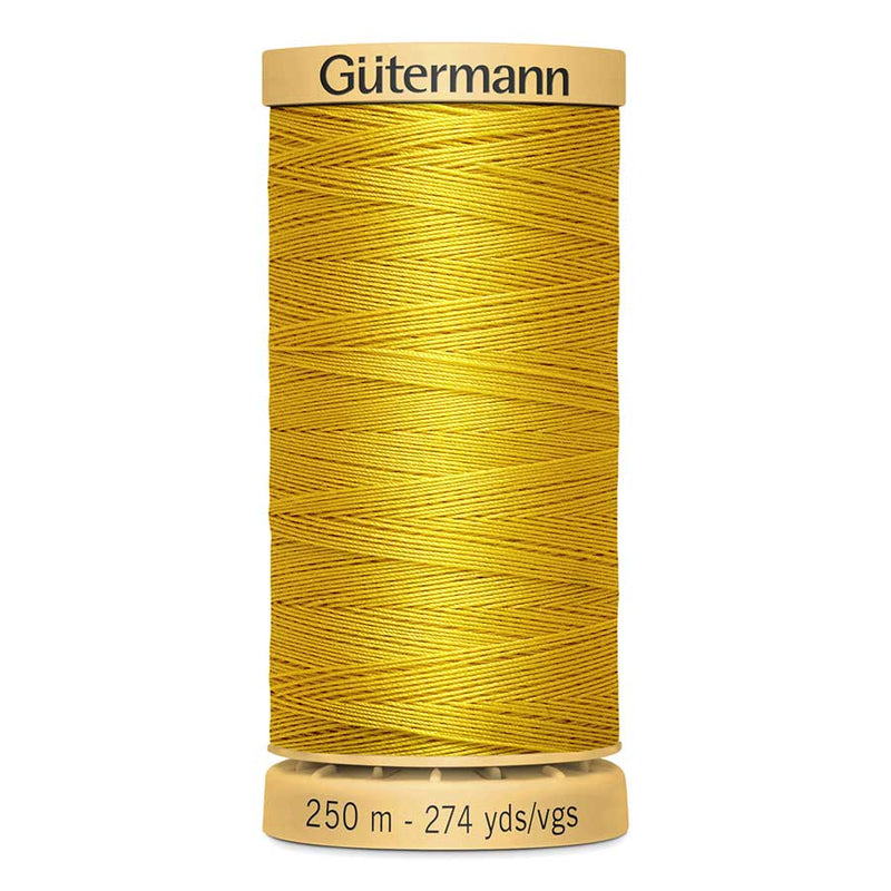 Goldenrod Gutermann 100% Natural Cotton Sewing Thread 250mt - 688 - Sewing Threads