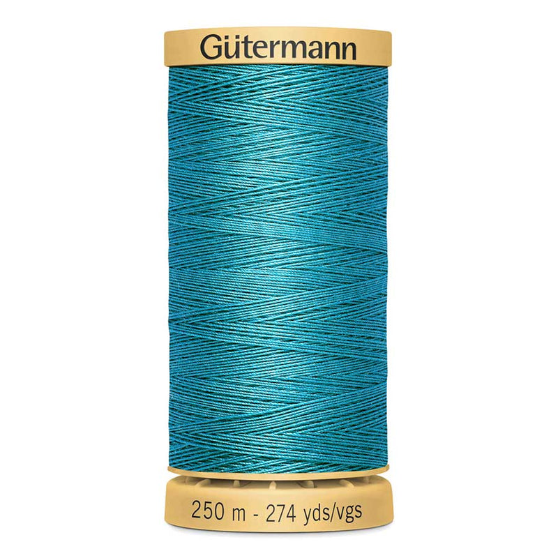 Dark Cyan Gutermann 100% Natural Cotton Sewing Thread 250mt - 7235 - Sewing Threads