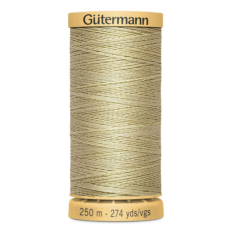 Tan Gutermann 100% Natural Cotton Sewing Thread 250mt - 928 - Oak Tan Sewing Threads