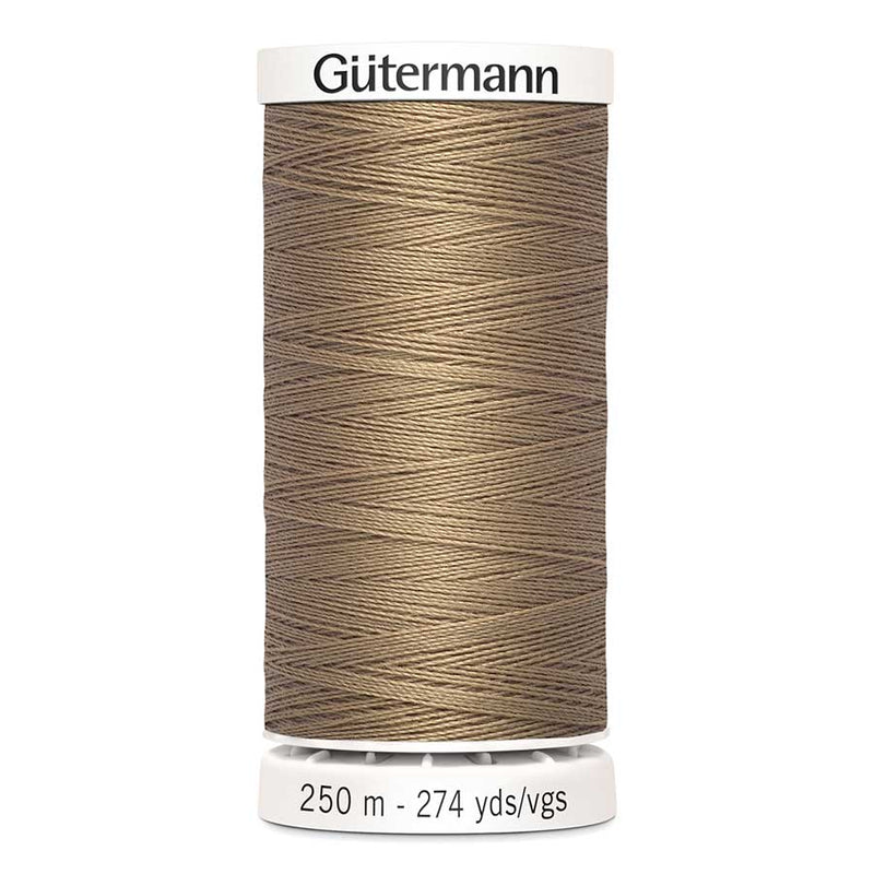 Dim Gray Gutermann Sew-All Polyester Sewing Thread 250mt - 139 - Sienna Brown Sewing Threads