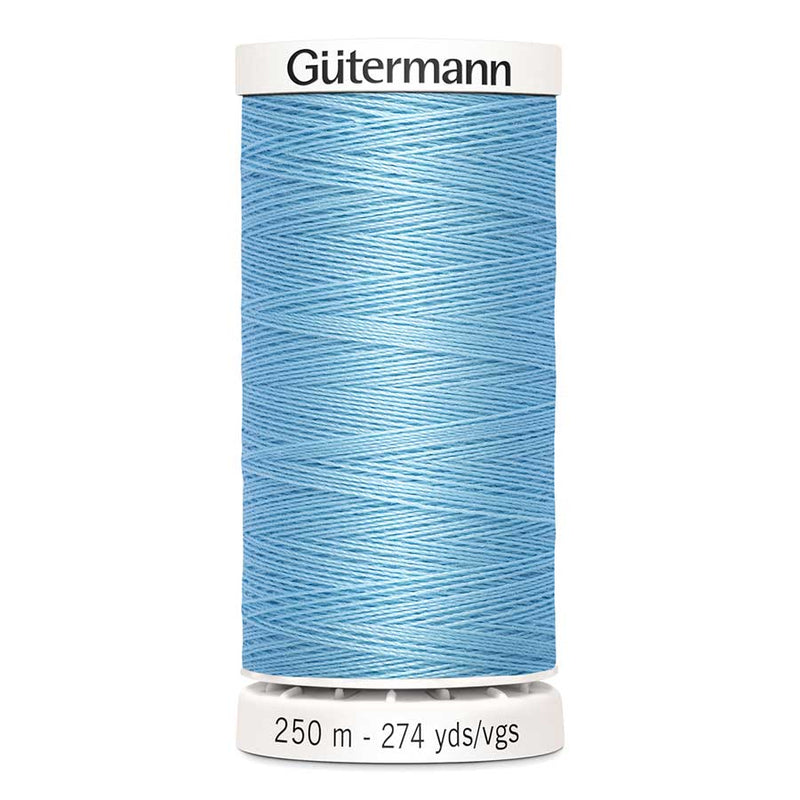 Sky Blue Gutermann Sew-All Polyester Sewing Thread 250mt - 196 - Sky Blue Sewing Threads