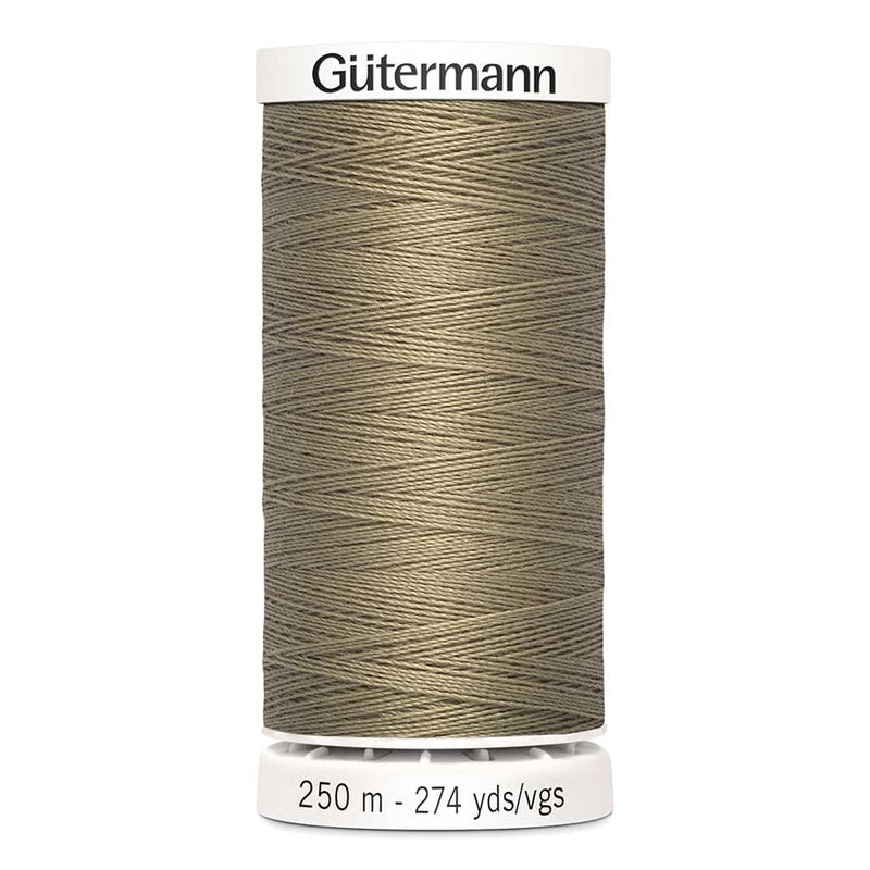 Dim Gray Gutermann Sew-All Polyester Sewing Thread 250mt - 868 - Biscuit Brown Sewing Threads