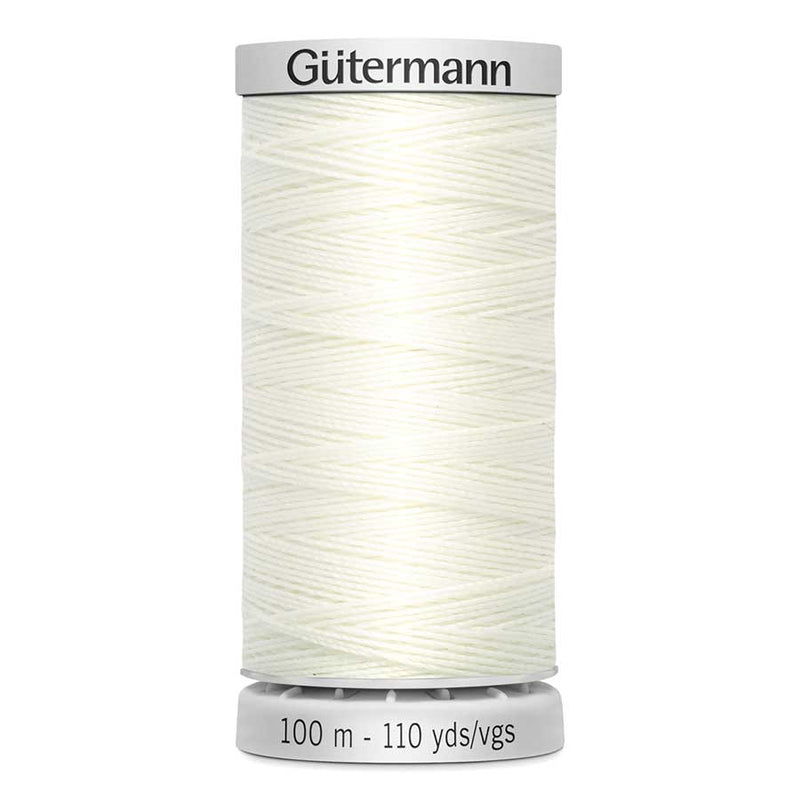 Beige Gutermann Extra Strong M782 Sewing Thread 100mt  - 111 - Off White Sewing Threads