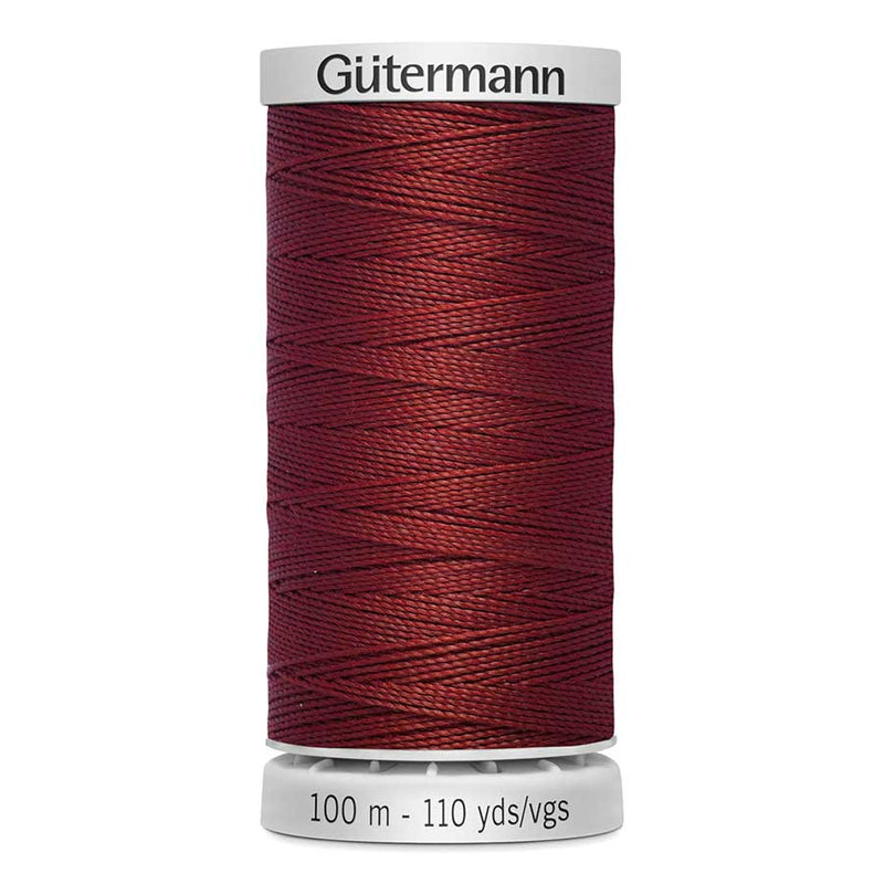 Saddle Brown Gutermann Extra Strong M782 Sewing Thread 100mt  - 221 - Dark Red Brown Sewing Threads
