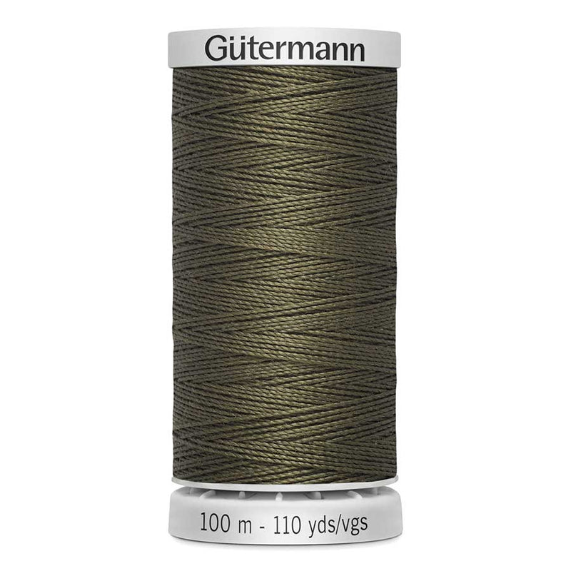 Dark Slate Gray Gutermann Extra Strong M782 Sewing Thread 100mt  - 676 - Khaki Brown Sewing Threads