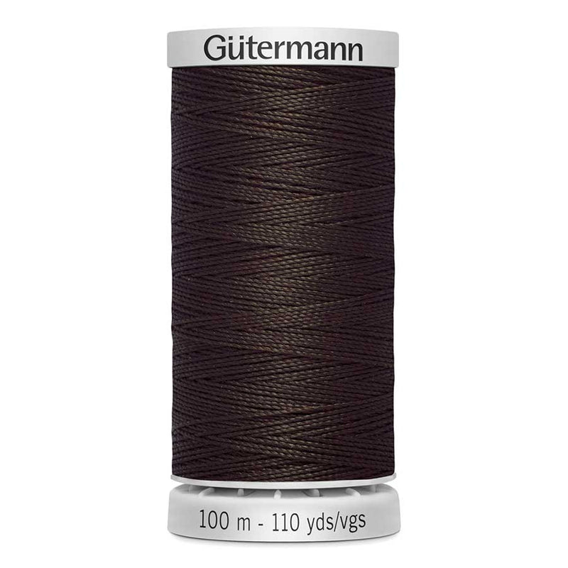 Dark Slate Gray Gutermann Extra Strong M782 Sewing Thread 100mt  - 696 - Dark Brown Sewing Threads