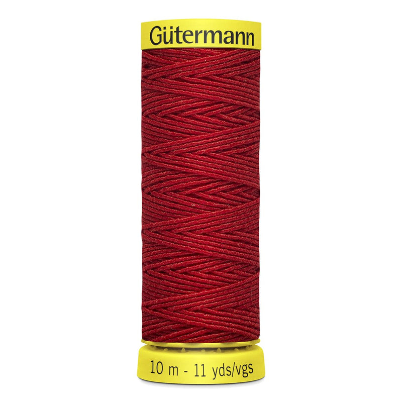 Dark Red Gutermann Shirring Elastic Sewing Thread 10mt - 2063 - Red Sewing Threads