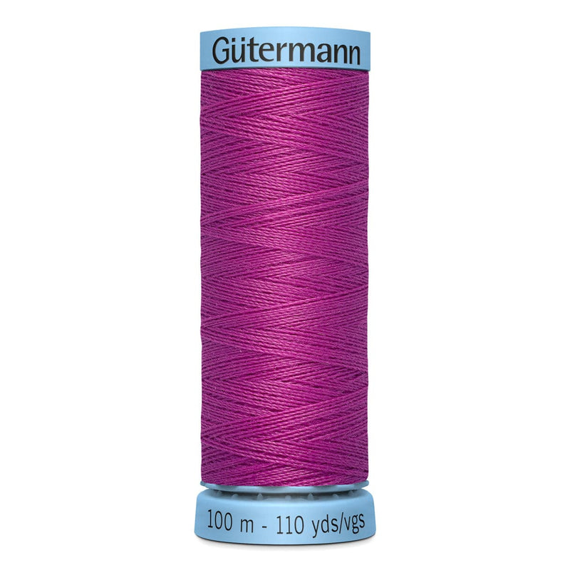 Maroon Gutermann Silk S 303 Sewing Thread 100mt - 321 - Fuschia Sewing Threads