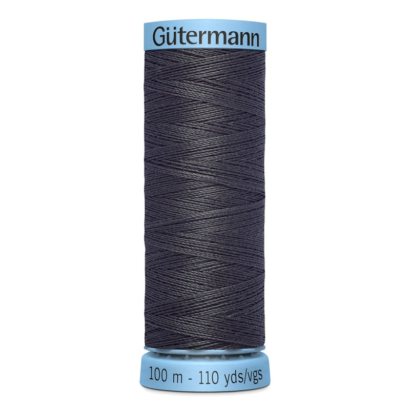 Dark Slate Gray Gutermann Silk S 303 Sewing Thread 100mt - 036 - Dark Iron Grey Sewing Threads