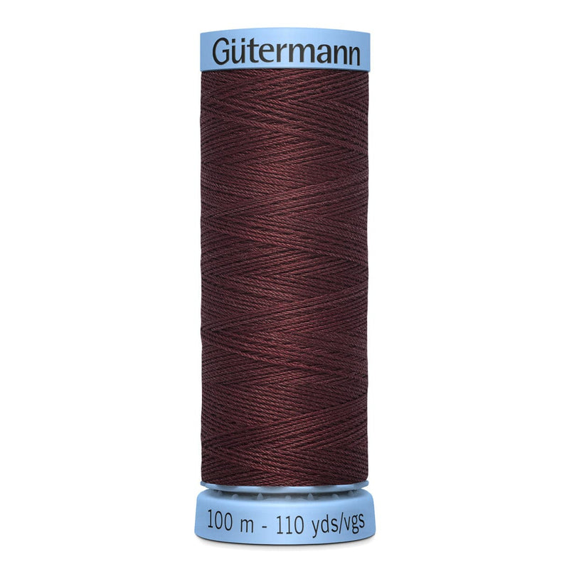 Dark Slate Gray Gutermann Silk S 303 Sewing Thread 100mt - 370 - Tea Rose Sewing Threads