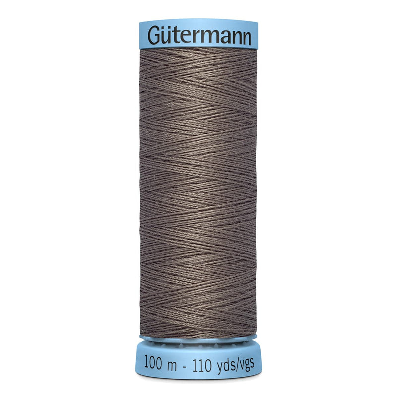 Dim Gray Gutermann Silk S 303 Sewing Thread 100mt - 669 - Dark Beige Grey Sewing Threads