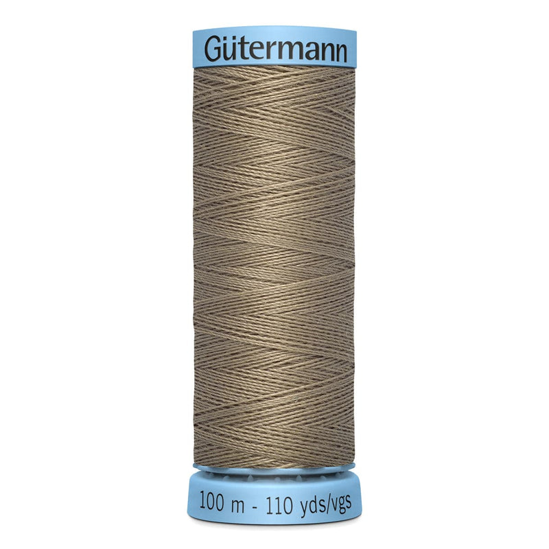 Dim Gray Gutermann Silk S 303 Sewing Thread 100mt - 724 - Mocha Brown Sewing Threads