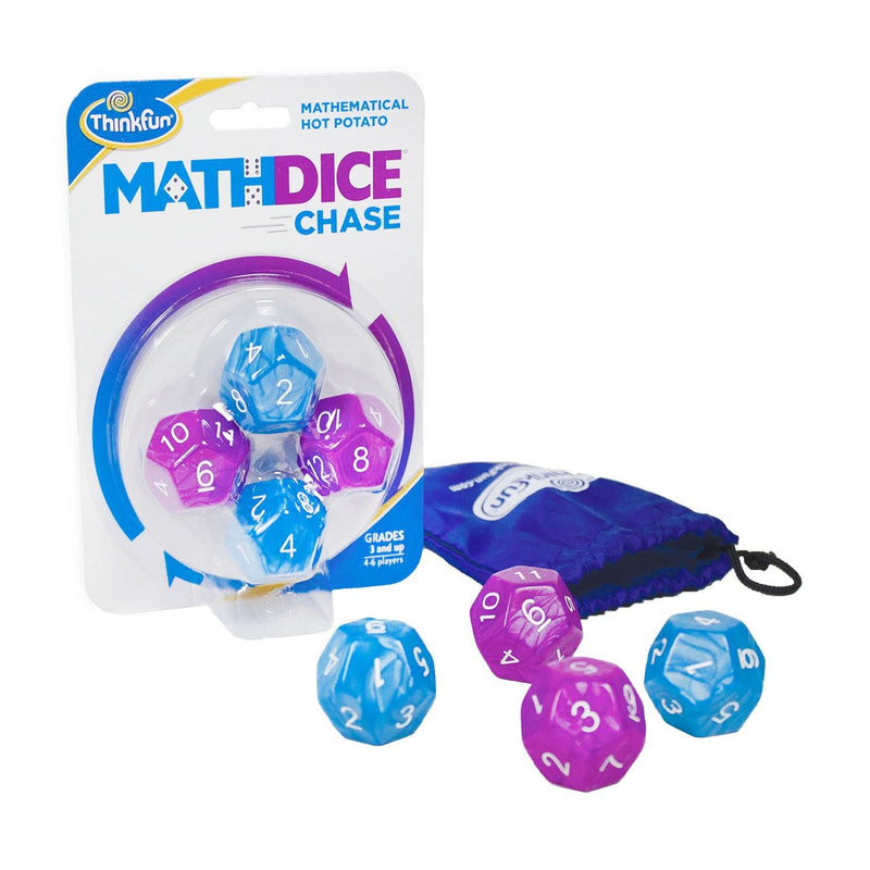 Steel Blue ThinkFun - Math Dice Chase Kids Educational Games and Toys