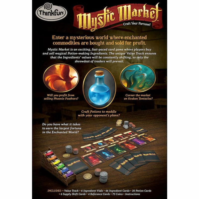 Black ThinkFun - Mystic Market Game Kids Educational Games and Toys