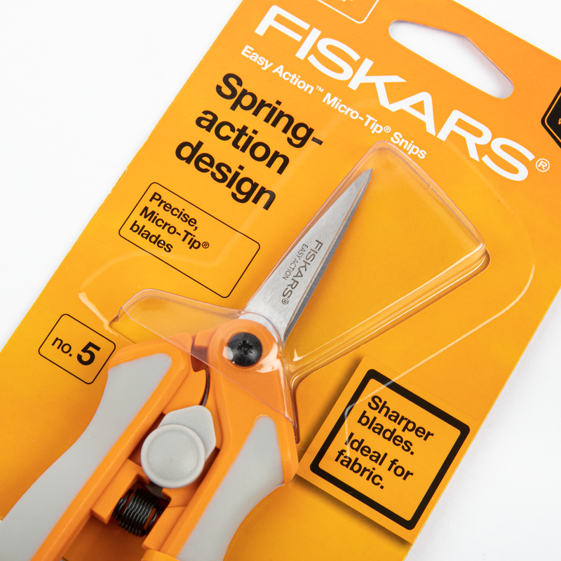 Goldenrod Fiskars Easy Action Micro-tip Scissor Quilting and Sewing Tools and Accessories