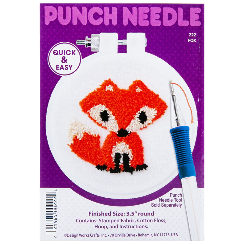 Red Design Works Punch Needle Kit 9cm  Round

Fox Needlework Kits