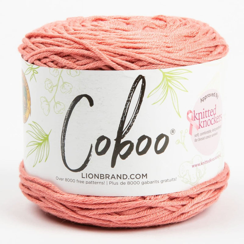 Misty Rose Lion Brand Coboo Yarn  -  Terracotta 100g Knitting and Crochet Yarn