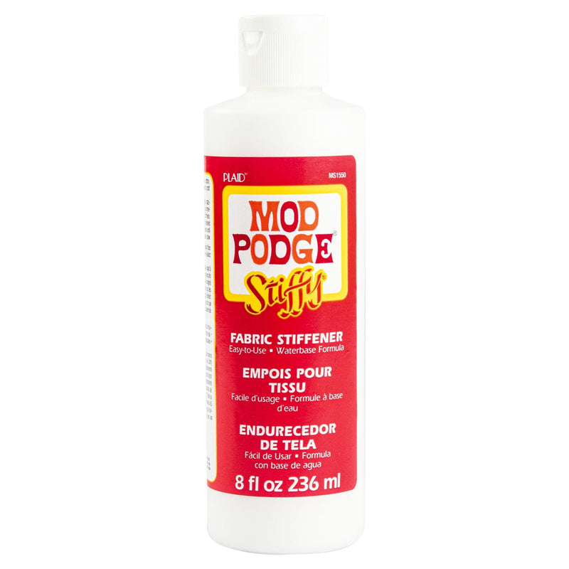 Firebrick Mod Podge Stiffy Fabric Stiffener 236ml Craft Paint Finishes Varnishes and Sealers