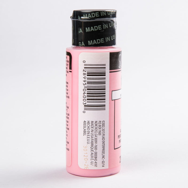 Pink FolkArt Enamel Paint 59ml Baby Pink Glass and Ceramic Paint