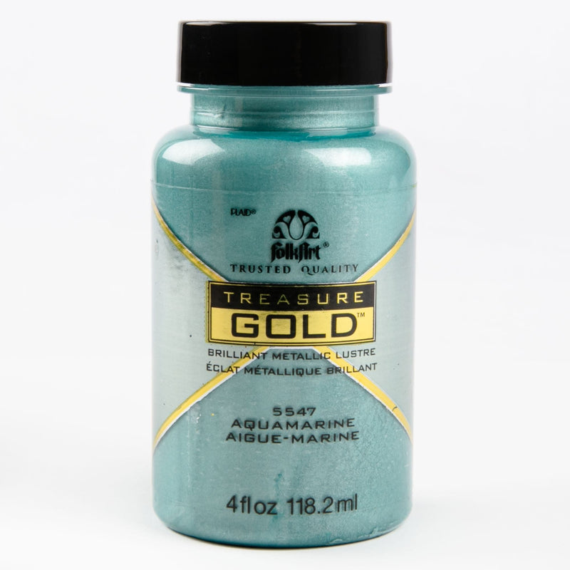 Light Slate Gray Folkart Treasure Gold Paint 118ml Aquamarine Acrylic Paints