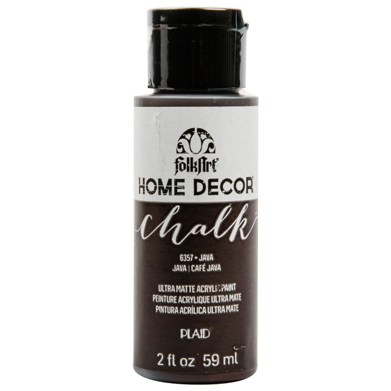 Light Gray FolkArt Home Decor Chalk Paint 59ml Java Home Decor Paint