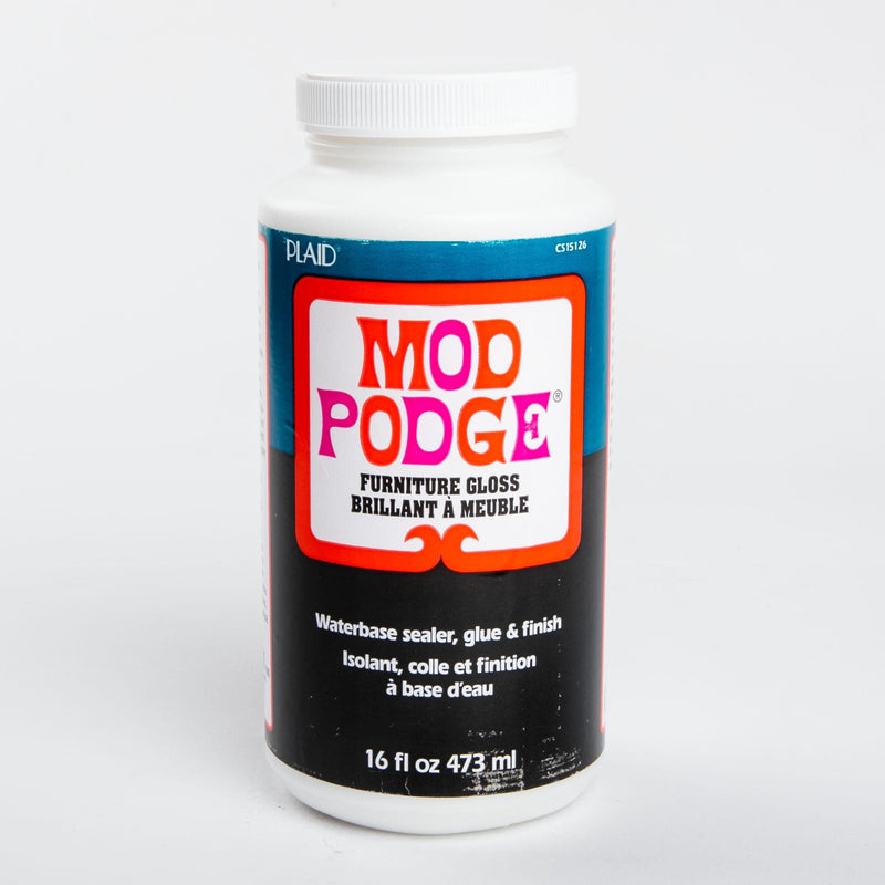 Orange Red Mod Podge Furniture Gloss Finish 473ml Craft Paint Finishes Varnishes and Sealers