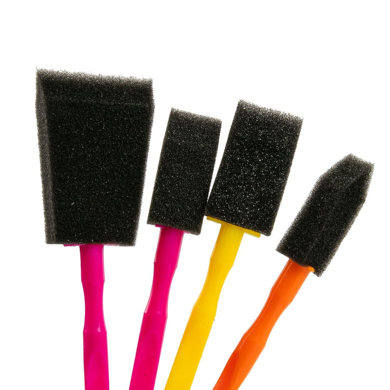 Black Mod Podge Foam Brushes 4/Pkg Craft Paint Finishes Varnishes and Sealers