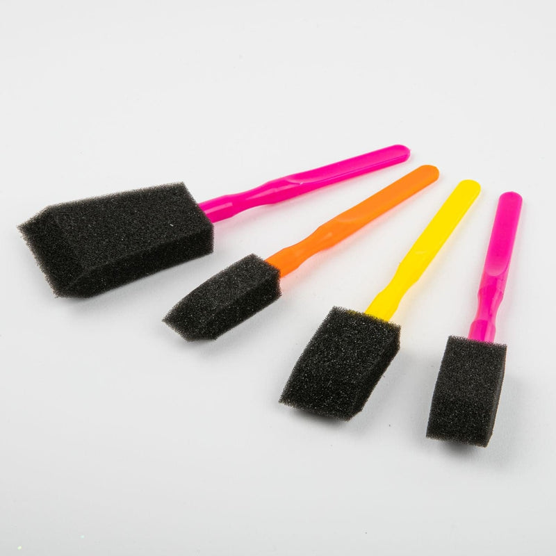 Dark Orange Mod Podge Foam Brushes 4/Pkg Craft Paint Finishes Varnishes and Sealers