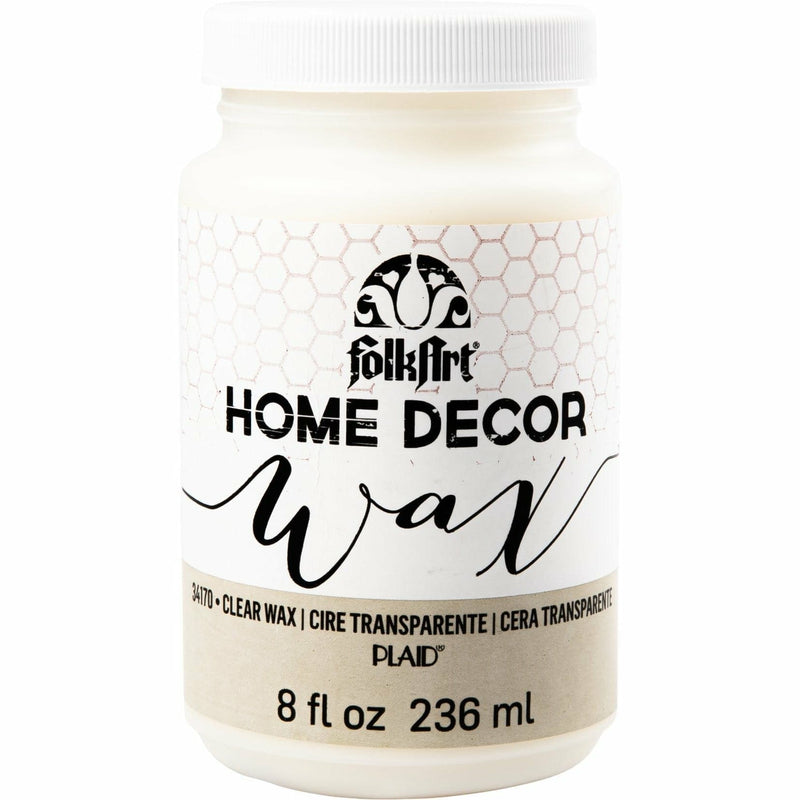 White Smoke FolkArt Home Decor Wax Sealer 236ml Clear Home Decor Paint
