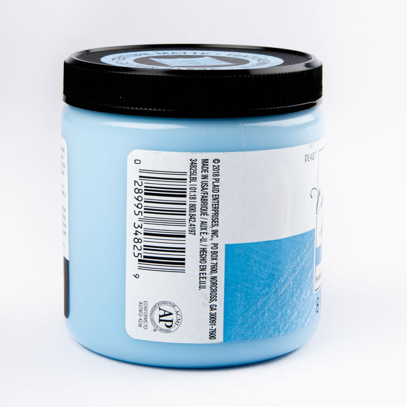 Steel Blue FolkArt Home Decor Texture Chalk Paint 236ml Key Largo Home Decor Paint