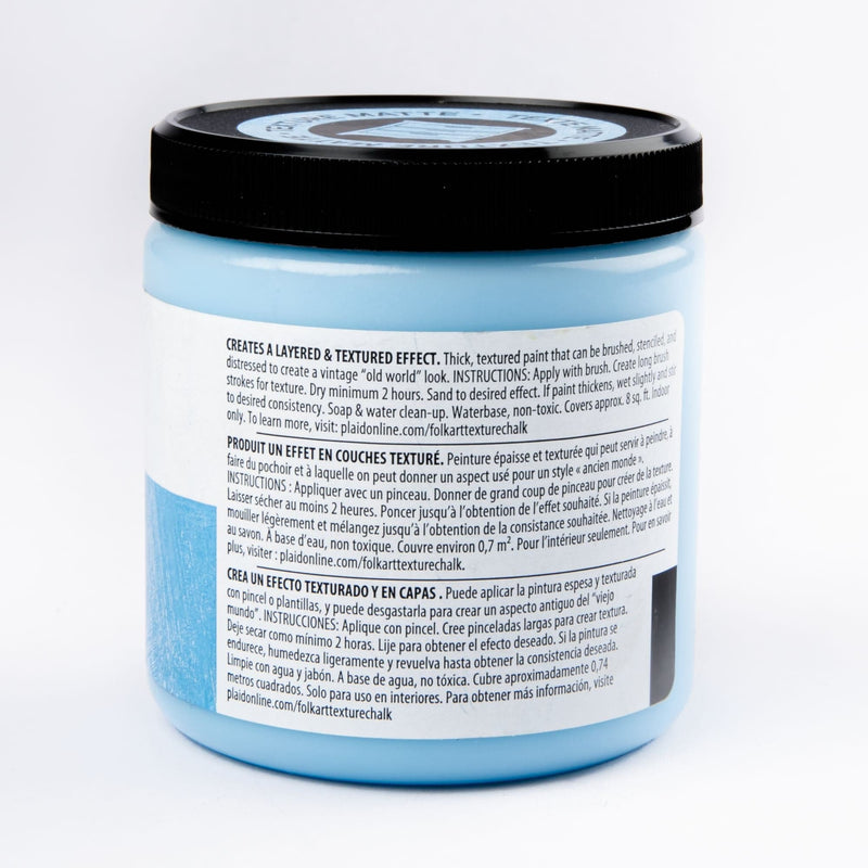 Gray FolkArt Home Decor Texture Chalk Paint 236ml Key Largo Home Decor Paint