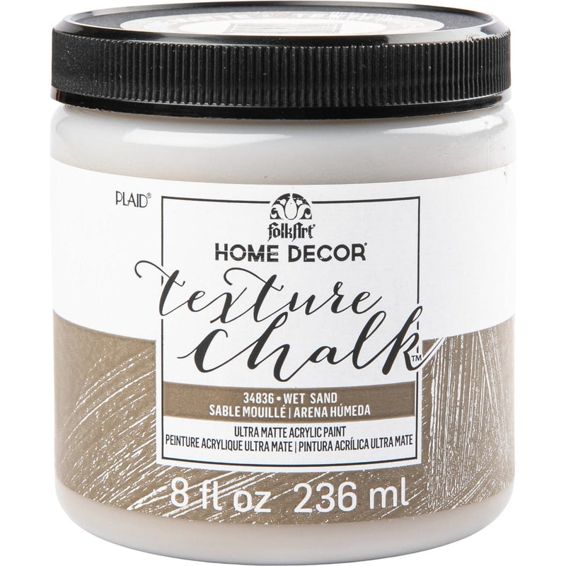 White Smoke FolkArt Home Decor Texture Chalk Paint 236ml Wet Sand Home Decor Paint