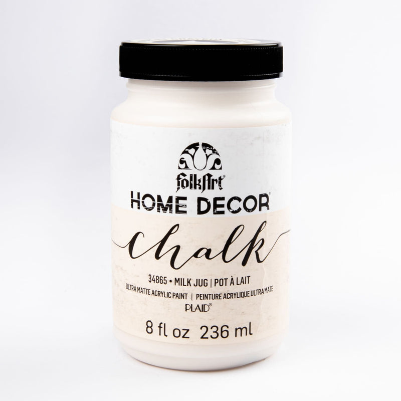 Antique White FolkArt Home Decor Chalk Paint 236ml Milk Jug Home Decor Paint