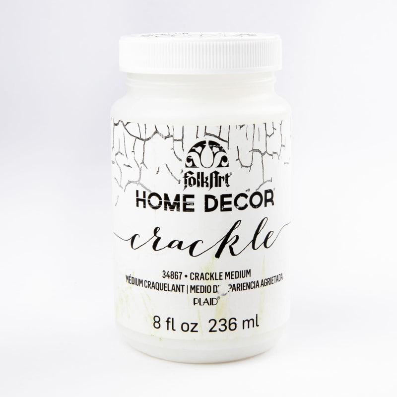 White Smoke FolkArt Home Decor Crackle Medium 236ml Craft Paint Finishes Varnishes and Sealers