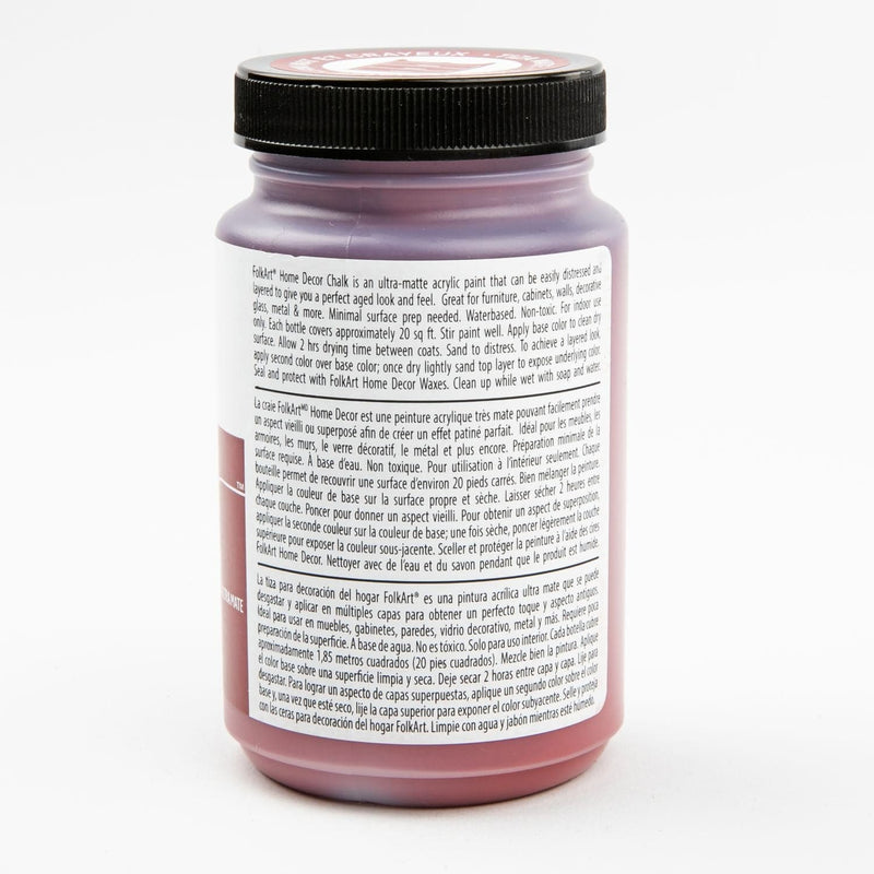 Lavender FolkArt Home Decor Chalk Paint 236ml - Tuscan Red Home Decor Paint