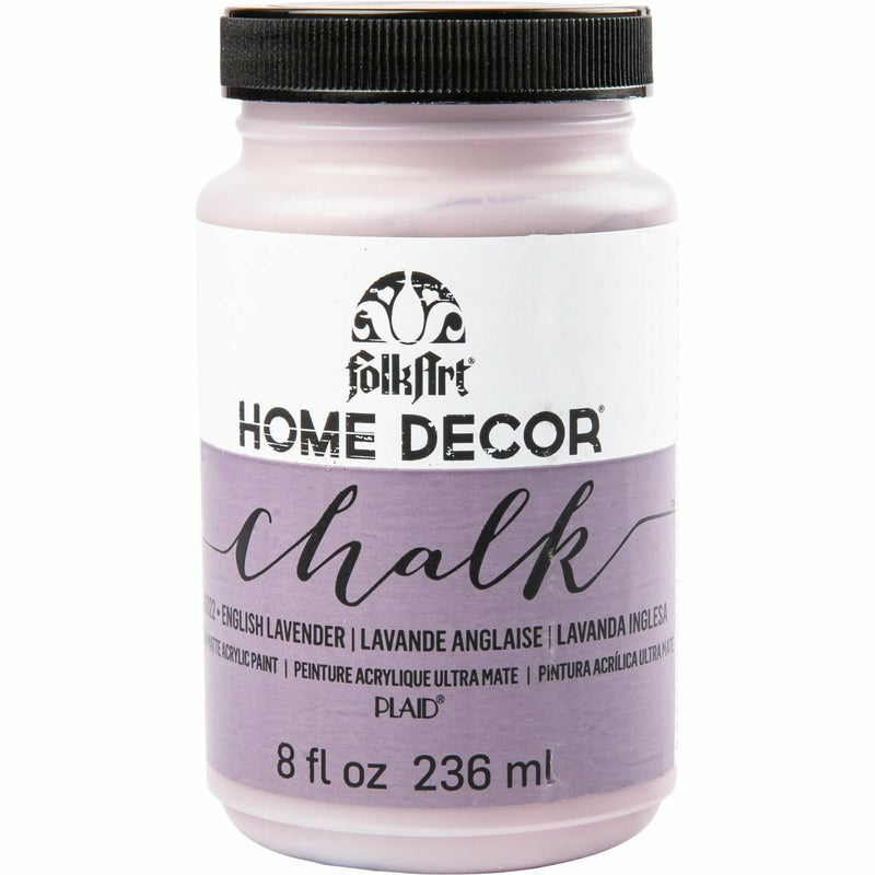 White Smoke FolkArt Home Decor Chalk Paint 236ml English Lavender Home Decor Paint