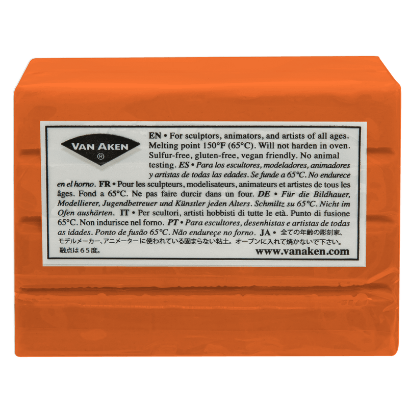 Chocolate Plastalina Non-Hardening Modelling Clay 453g Orange Non Hardening Clays