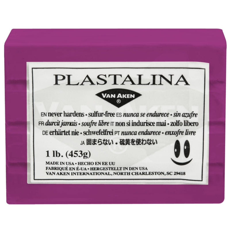 Maroon Plastalina Non-Hardening Modelling Clay 453g Magenta Non Hardening Clays